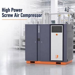 Compresseur d'air à vis intégré haute puissance 30 kW 10 bars avec sécheur intégré, filtre de réservoir, <span class=keywords><strong>moteur</strong></span> IE4, double étage pour atelier industriel - Product Image 1