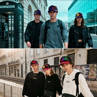 Cappelli LED Programmabili di Alta Qualità con Messaggio Scorrevole, Impermeabili, Personalizzabili con LOGO e Colore, per Ciclismo e Spiaggia