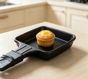 Mini sartén eléctrica para asar queso, plato para hornear, sartén individual para freír huevos, pequeña sartén para salsas con mango de plástico - Product Image 3