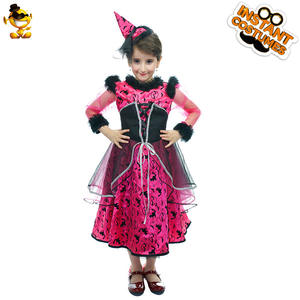 Costume <span class=keywords><strong>da</strong></span> strega per ragazze di Halloween vestito <span class=keywords><strong>da</strong></span> festa per spettacoli teatrali per bambini con abito personaggio di gatto per gioco di ruolo - Product Image 2