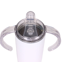 Gobelet isotherme à double paroi en acier inoxydable de 12 oz pour enfants, avec paille et couvercle, bouteille d'eau pour bébé, modèle RTS Sublimation