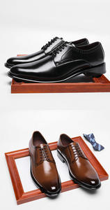 2025 Men's Comfortable Genuine Cow Leather Business <b>Shoes</b> - Formal Dress <b>Shoes</b>, Breathable & Wrinkle-Resistant for Work - Product Image 2