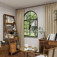 Ventana Fija de Cocina de Aluminio con Doble Acristalamiento Antibalas y Resistente a Huracanes Topbright, Personalizada con Rotura de Puente Térmico
