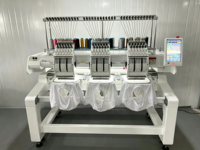 Machine à broder professionnelle, machine à broder commerciale, 3 têtes, 12 aiguilles pour logo sur t-shirt