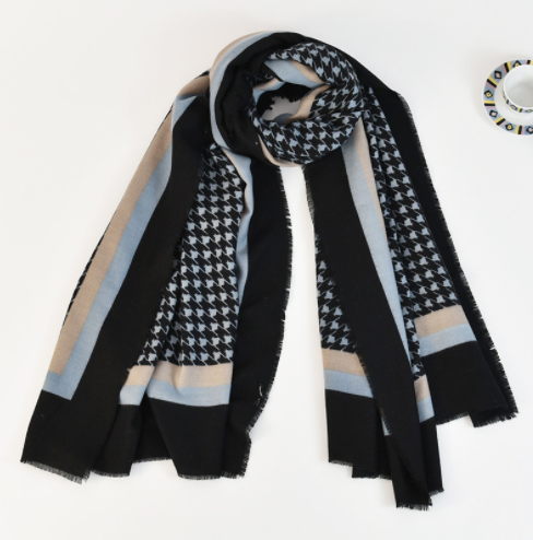 Лидер продаж 2022, модный теплый шарф с круглыми зубьями для женщин на осень и зиму