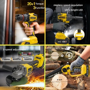NEOBRISKEN 5-in-1 Cordless Power Tool <b>Set</b> Brushless Lithium Battery Hard Case Includes Drill Angle Hammer-OEM N738 NEOBRISKEN Co - Product Image 2