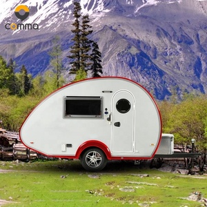 Remolque de Camping Pequeño <span class=keywords><strong>para</strong></span> <span class=keywords><strong>3</strong></span> <span class=keywords><strong>Personas</strong></span>, Casa Rodante Tipo Lágrima, Caravana Europea con Baño Portátil - Product Image 5
