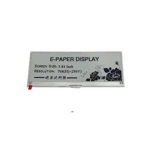 Fabrika özel OEM yeni ürün Ultra ince düşük güç 5.84 inç e-mürekkep LCD modülü E-kağıt teşhir standı elektronik etiket