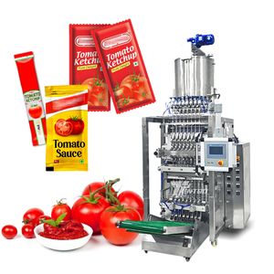 Máquina Automática de Envasado de Bolsas y Sobres para Líquidos, Champú, Salsa, Ketchup, Pasta de Tomate, con Sellado de 4 Lados y Múltiples Líneas - Product Image 1