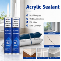 Mastic acrylique industriel 1K pour panneaux, finition lisse, texture fine, mastic acrylique pour joints de portes, mastic acrylique soigné