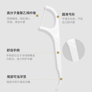 Yuezi Dental Floss Picks, Bow-Shaped <b>Toothpicks</b>, Interdental Tooth Care and Cleaning - Factory Direct Sales, Adult Size, 50 - Product Image 4