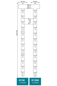 Bande de présentation suspendue en plastique sur mesure 1000 mm, pratique pour la merchandising en supermarché - Product Image 4