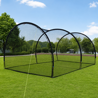Cage de frappe pliable robuste 20x13x9FT pour entraînement de baseball et softball en extérieur
