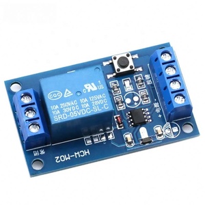 Relay Module 5V 12V Single Button Bistable Module One Key Car Modification Start-Stop Self Locking Car Modification <b>Switch</b> - Product Image 2