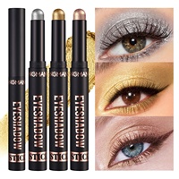 LANGMANNI Crayon Fard à Paupières Imperméable Fini Mat Nacré Longue Tenue Haute Pigmentation Couleur Unique Anti-Bavures