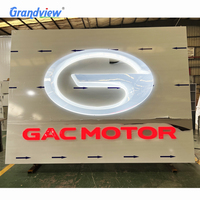 Letreros con letras del alfabeto retroiluminadas acrílicas, decoración Led para exteriores, publicidad, letras retroiluminadas, letras de canal 3D, letrero de luces