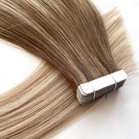 Extensions de cheveux adhésives Soft Genius 2026, lisses, double épaisseur, en stock, qualité salon, aspect naturel, doux, sains et soyeux
