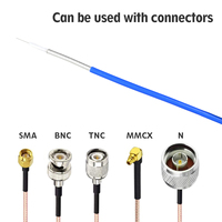 Câble coaxial RG405 semi-rigide pour système de test d'antenne à longueur personnalisée avec connecteur RF mâle-mâle ASM