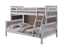 Lit double pour enfants personnalisé en usine Mobilier en bois Bois massif Pin MDF Lit triple superposé pour enfants pour adulte