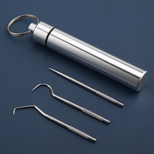 Stainless Steel <b>Toothpicks</b> Portable Dental Cleaning Kit 15g For Adults Teeth Care Set - Product Image 2