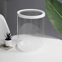 Boîtes en vrac, vente en gros, boîtes à gâteaux rondes jetables en plastique de haute qualité, boîte d'emballage de gâteaux transparente, couvercle Transparent
