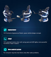 Jeu interactif VR YHY Extreme Roller Coaster Ultimate Crossing pour machine de parc à thème VR