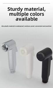 ABS Electroplated Handheld Pressurized Toilet <strong>Spray</strong> Gun Companion <strong>Bidet</strong> Accessory for Bathroom Disposable Blister Set - Product Image 5