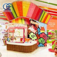 Comptoir de confiserie personnalisé, design de kiosque de centre commercial, meubles de magasin de bonbons, comptoir d'exposition de confiseries