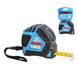 FIXTEC Regla de construcción de herramientas de alta resistencia 3m/5M/7,5 m/10m Tapeline Regla retráctil Cinta métrica de acero con <span class=keywords><strong>dos</strong></span> botones de parada - Product Image 6
