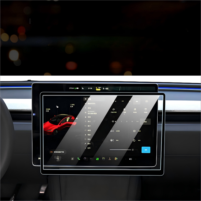 Anti Glare Anti Fingerprint Tempered Glass Screen Protector for Tesla Model Y 3 X S 2023 2024 Tesla Model X 3 Screen Protector