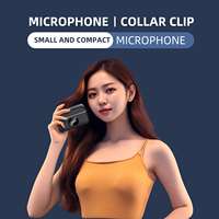 Microphone cravate sans fil professionnel J6 avec réduction de bruit DSP, radio HD, système un émetteur deux récepteurs, mini micro stéréo HIFI pour diffusion en direct