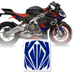 Adesivo riflettente blu Kit da tavolo adesivi Premium auto - Product Image 1