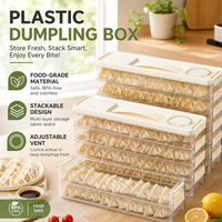 Boîte de rangement pour raviolis pour porte latérale de réfrigérateur, idéale pour les espaces étroits, en plastique de qualité alimentaire pour la conservation et l'organisation