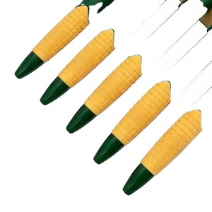 Bolígrafos Deportivos Ecológicos Reciclados, Bolígrafo de Plástico Verde Amarillo con Punta de Bola de Maíz, con Impresión de Logotipo Personalizado, 1.0 mm - Product Image 4