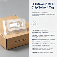 Étiquette RFID LEI pour maquillage, puce solvant 77001-00070 pour imprimante jet d'encre, pièces détachées pour imprimante de marquage à jet d'encre continu 77000-00030
