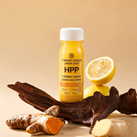 Bouteille vide en PET de 100 ml (3,4 oz) pour shot de gingembre, jus de fruits, jus de prune, avec bouchon inviolable, de qualité alimentaire, sans BPA, légère, HPP