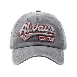 Gorra de béisbol estilo coreano retro LANYU con visera ajustable, bordado tridimensional de letras lavadas, ideal para golf. - Product Image 5