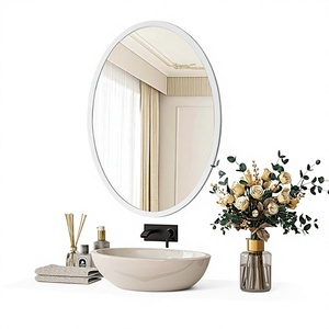 <span class=keywords><strong>Espejo</strong></span> de Maquillaje Ovalado de Pared <span class=keywords><strong>para</strong></span> Hogar, Baño, Peluquería, Barbería, Estudio, Hotel, Venta al por Mayor - Product Image 1