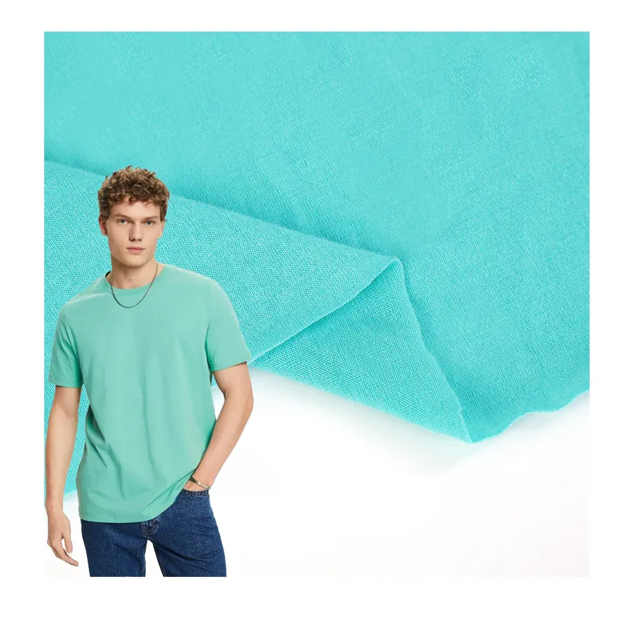 Jersey Custom Kleur 95% Polyester 5% Spandex Zachte Poly Spandex Heren T-Shirt Polyester Jersey Stof
