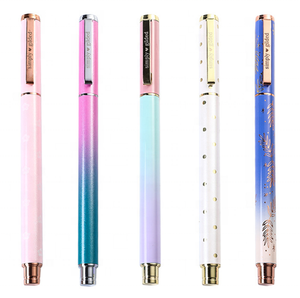 Elegante Penna Roller in Metallo Dorato di Lusso con Stampa Floreale Personalizzata, Set Regalo per Donne - Product Image 4
