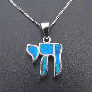 จี้เงินแท้ 925 ลายสุนัขน่ารัก ประดับโอปอลสีน้ำเงิน ขายส่ง - Product Image 3