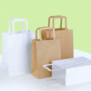 KUAIMA <b>Small</b> Kraft Gift <b>Bags</b> 22*11*27cm Brown Paper <b>Bags</b> with Handles Bulk for Gift Shopping Birthday Wedding Business Party - Product Image 3