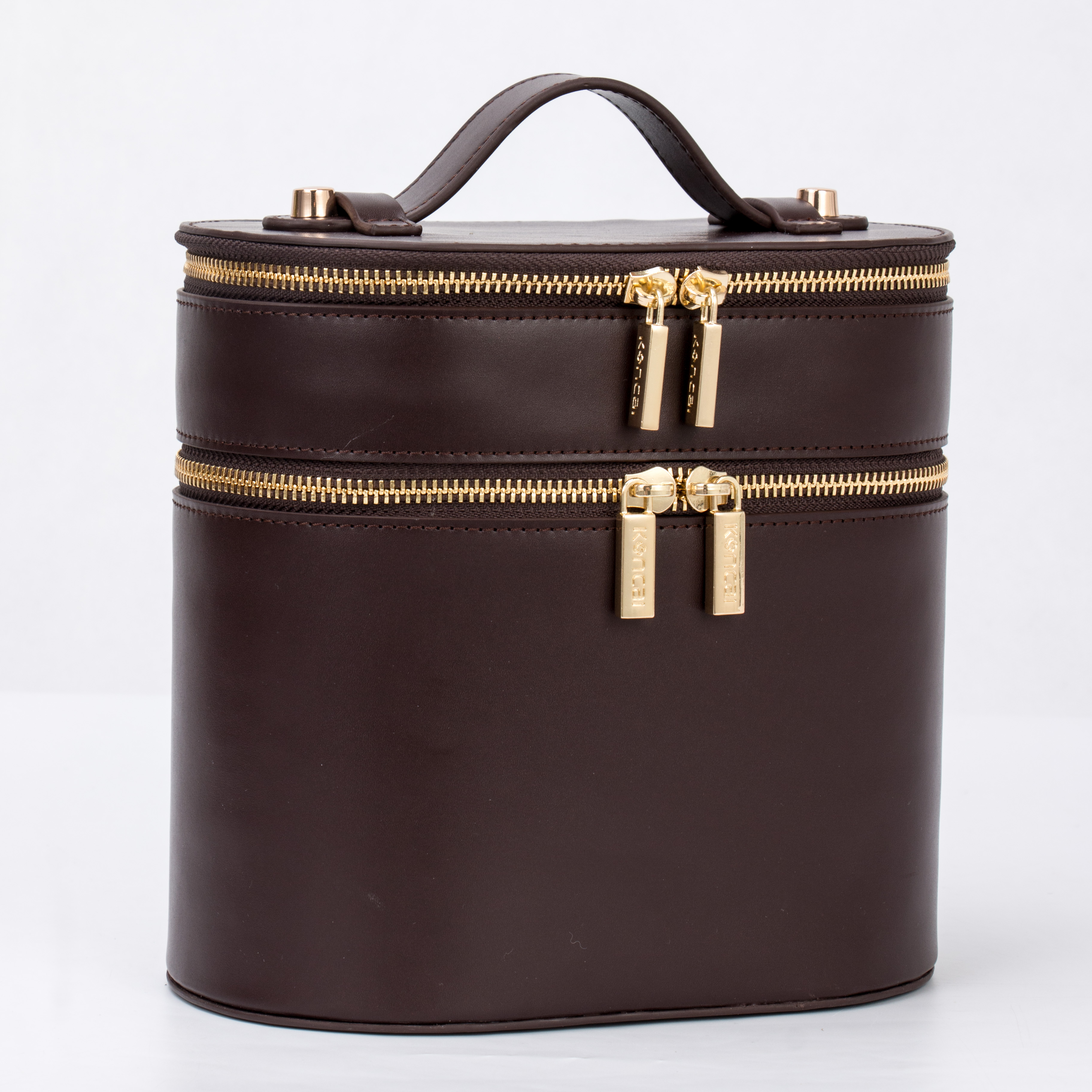 Elegant Ladies Branded Vanity Bags PU Leather, Zipper Closure
