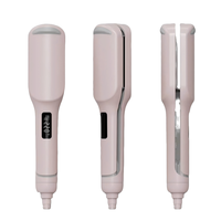 Penjualan Terlaris 14 Temp Curler Iron, Pelurus Rambut Aluminium Ion Negatif, Layar Digital Mati Otomatis 30 Menit untuk Rumah Tangga