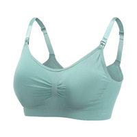 Soutien-gorge d'allaitement sans couture amovible rembourré sur le devant ouvert pour la maternité