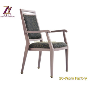 Chaise de loisirs/salle à manger pour ferme et hôtel avec accoudoirs en bois imité empilable et portable - Product Image 2