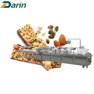 Ligne de production de barre de céréales de snack entièrement automatique machine de découpe ligne de production de barre de snack