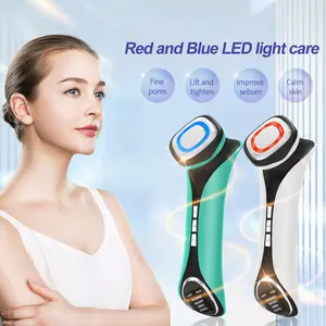 facial tightening massage tools vibration micro current hot and cool face massager
