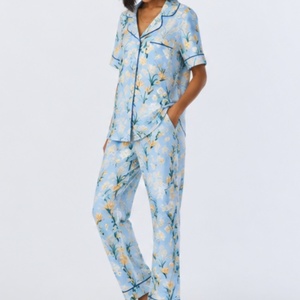 Abbigliamento Personalizzato da Donna per Casa, Pigiama a 2 Pezzi, Indumenti da <span class=keywords><strong>Notte</strong></span> con Stampa Floreale, Set di Pigiami di Lusso per Donne - Product Image 3