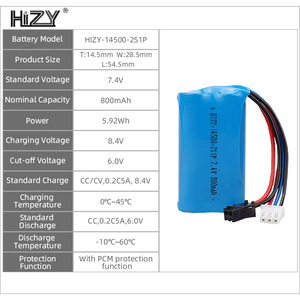 デジタルカメラ用リチウムイオン電池パック145007.4 v 800mAh 2s1p - Product Image 3
